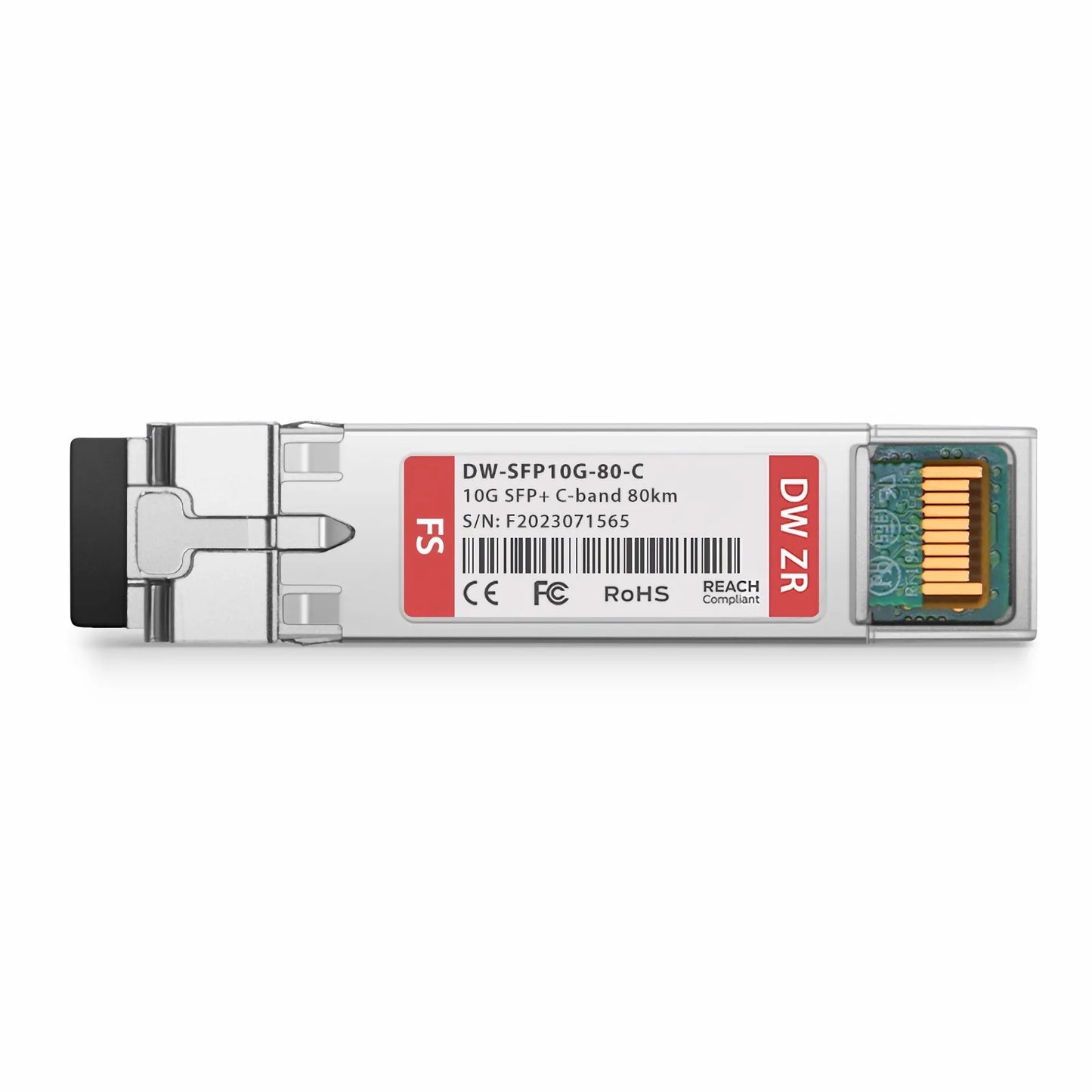 Cisco DWDM-SFP10G-C Compatible SFP+ 10G DWDM C-band Tunable 96Chs 50GHz 80km DOM Duplex LC/UPC SMF Optical Transceiver Module for Transmission