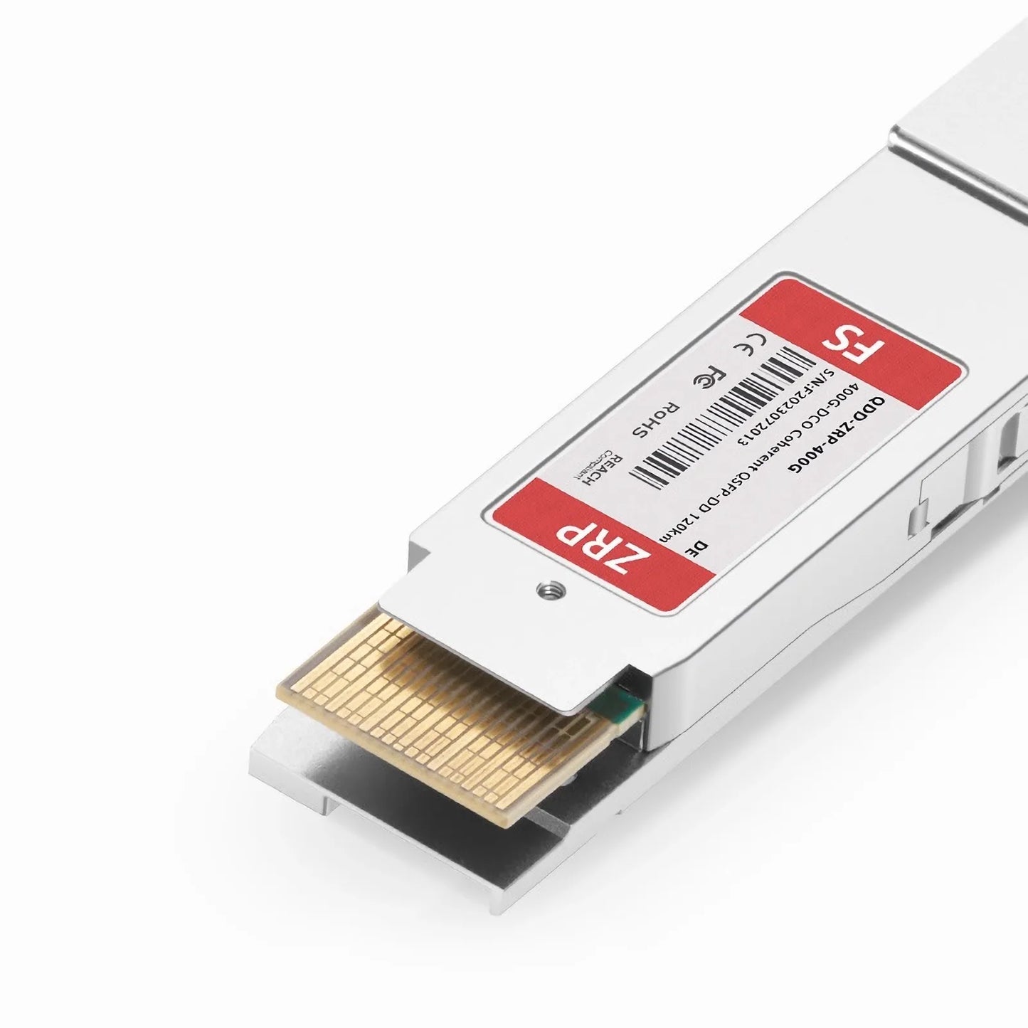 Dell Compatible QSFP-DD DCO 400G DWDM Tunable Coherent ITU CH13-CH61 50GHz >120km DOM Duplex LC/UPC SMF Optical Transceiver Module for Transmission