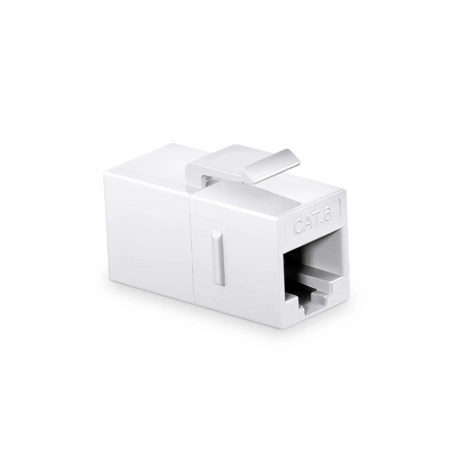 Cat6 Keystone RJ45 Coupler, Unshielded, Female to Female Insert Inline Coupler - White (12pcs/Pack)
