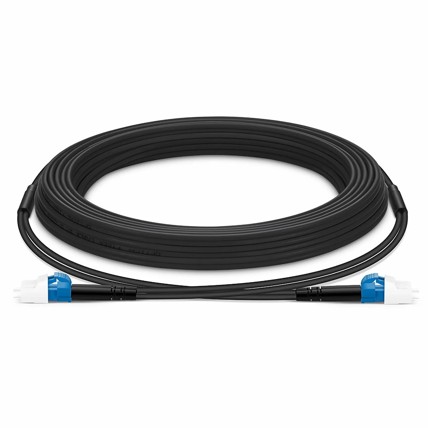 30m (98ft) Industrial Armored Fiber Patch Cable, LC UPC to LC UPC, Duplex, 2 Fibers, Single Mode (OS2), TPU