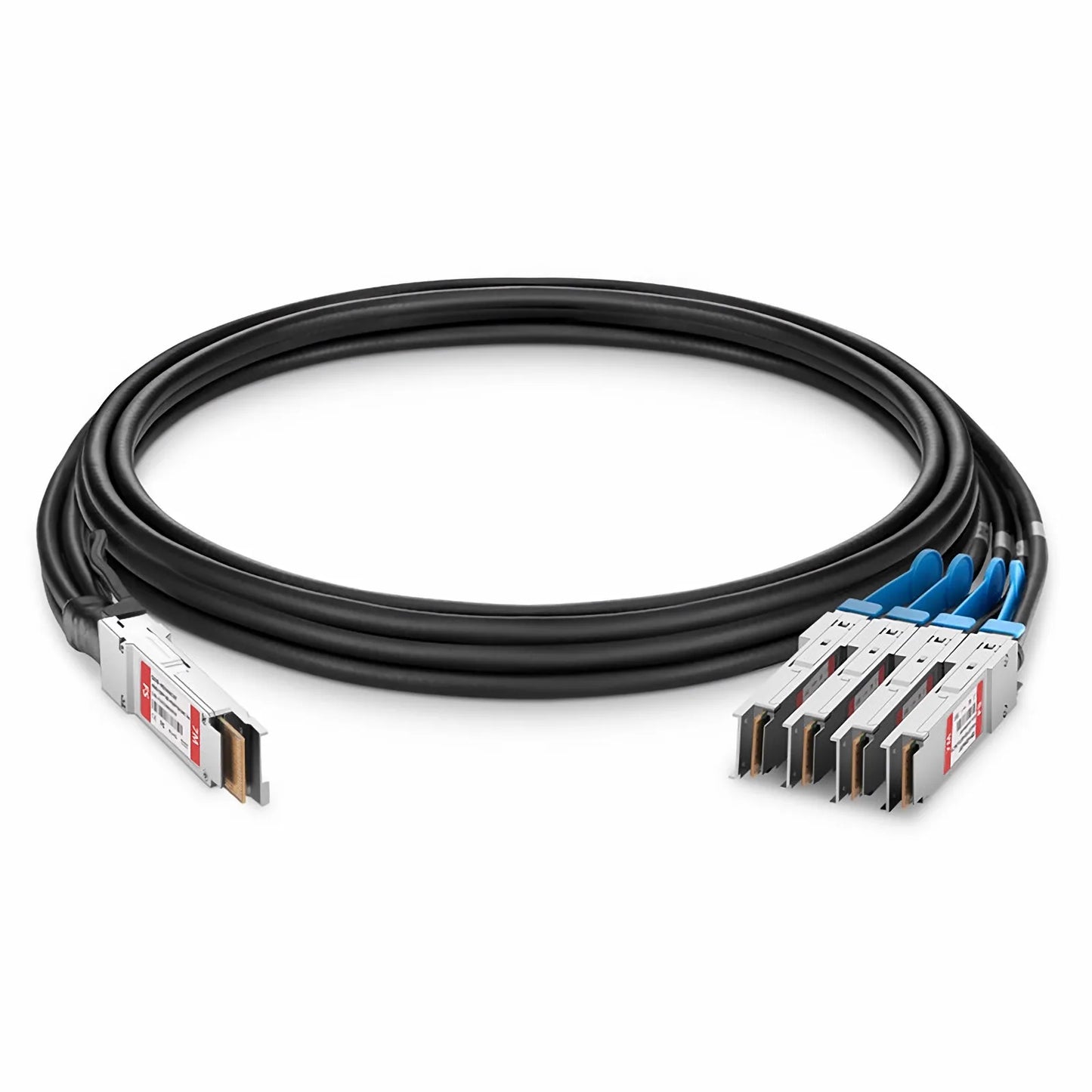 3m (10ft) Juniper Networks Compatible 400G QSFP-DD 8 x 50G PAM4 to 4 x 100G QSFP56 2 x 50G PAM4 Active Direct Attach Copper Breakout Cable
