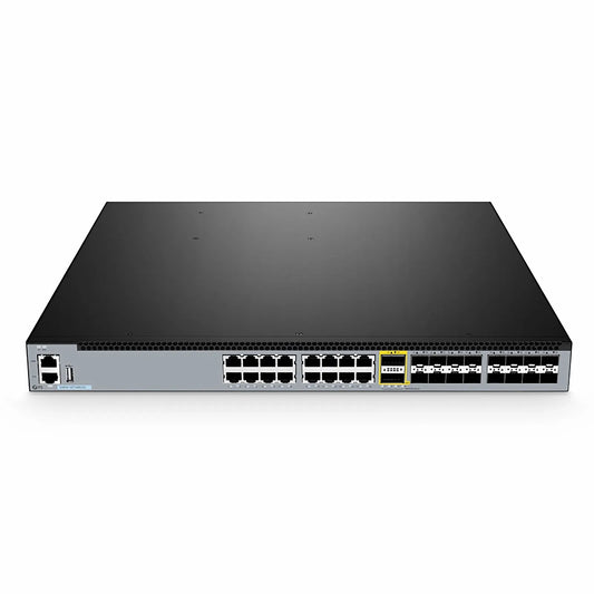 S5850-16T16BS2Q, 16-Port Gigabit Ethernet L3 Switch, 16 x Gigabit RJ45, with 8 x 10Gb SFP+, 8 x 25Gb SFP28 and 2 x 40Gb QSFP+ Uplinks, Support MLAG