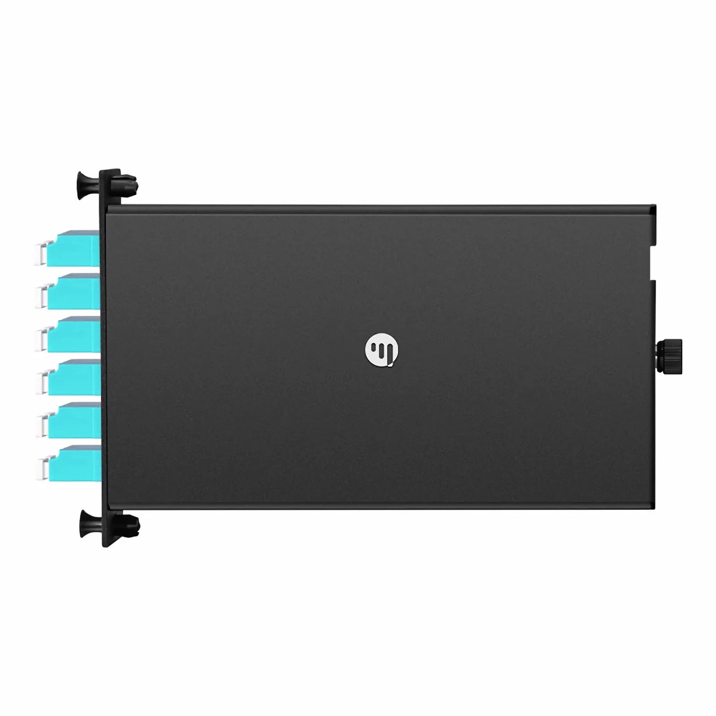 FHD™ LC Splice Cassette with Pigtails, 24 Fibers OM4 Multimode,12 x LC UPC Duplex (Aqua), 0.3dB Max.