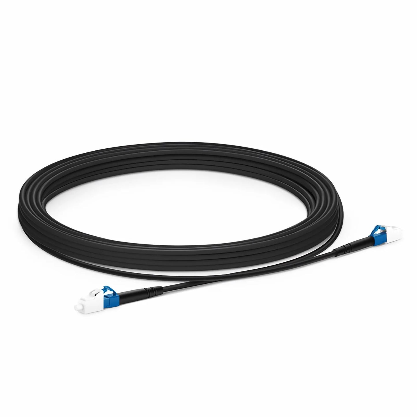 5m (16ft) Industrial Armored Fiber Patch Cable, LC UPC to LC UPC, Simplex, 1 Fiber, Single Mode (OS2), TPU