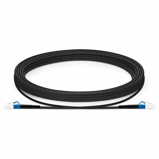 5m (16ft) Industrial Armored Fiber Patch Cable, LC UPC to LC UPC, Simplex, 1 Fiber, Single Mode (OS2), TPU