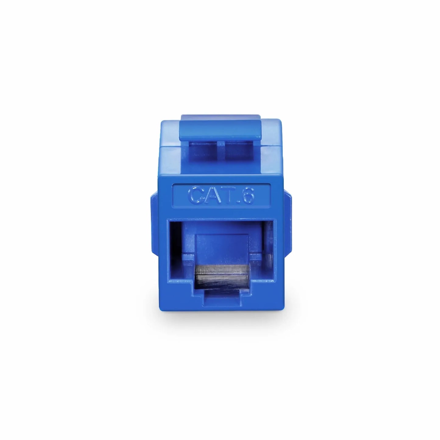 Cat6 Keystone RJ45 Coupler, Unshielded, Female to Female Insert Inline Coupler - Blue (12pcs/Pack)