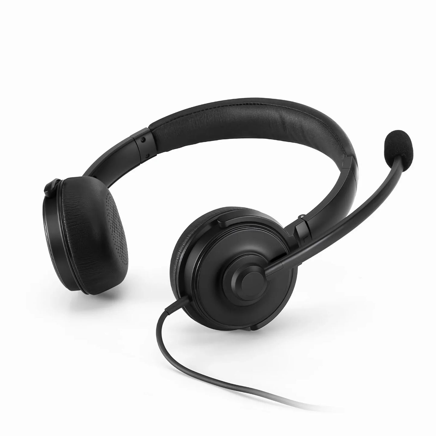 Multifunctional USB Headset with ECM & MEMS Microphones, 150° Rotation Angle, Noise Reduction, Plug-and-play