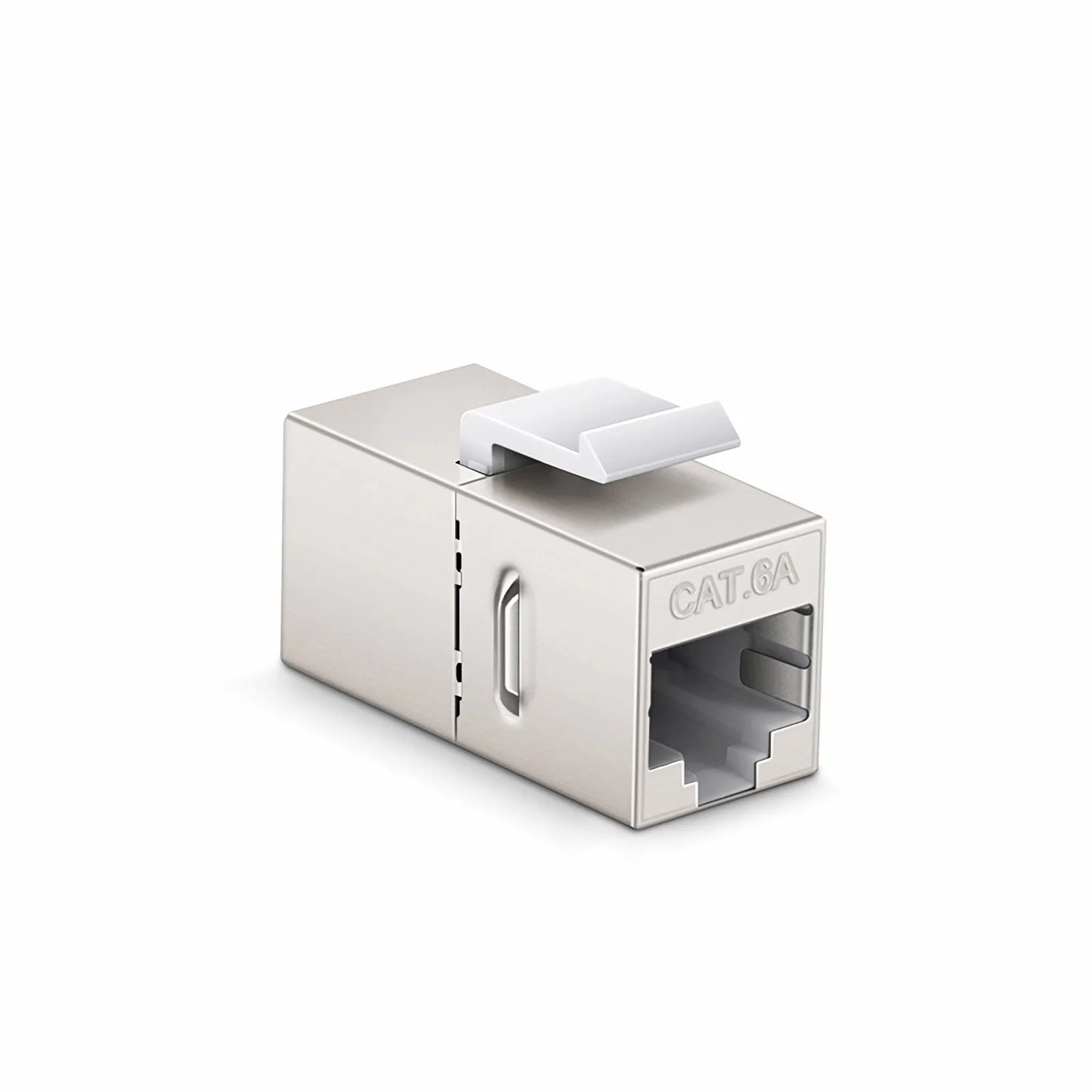Cat6a Keystone RJ45 Coupler, Shielded, Female to Female Insert Inline Coupler (12pcs/Pack)