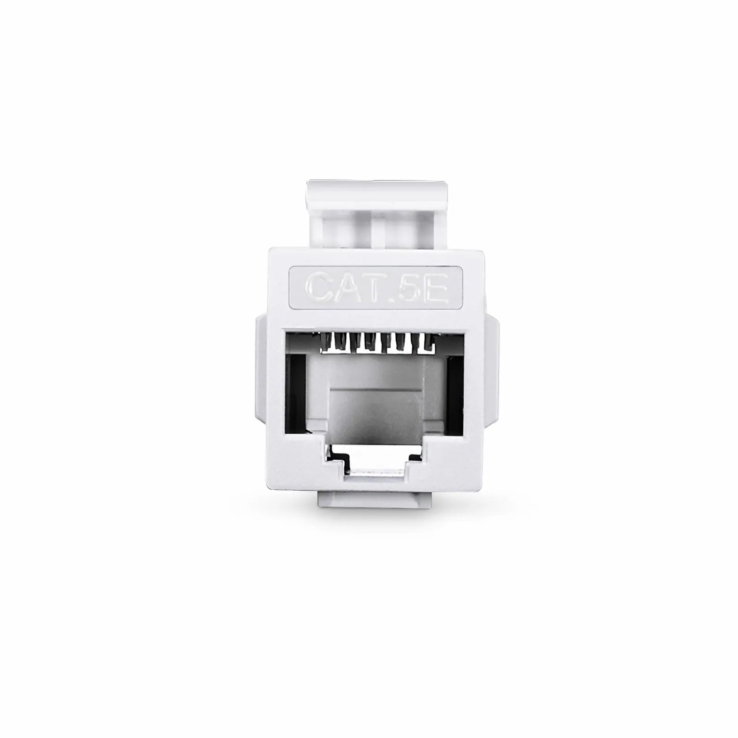 Cat5e Keystone RJ45 Coupler, Unshielded, Female to Female Insert Inline Coupler - White (12pcs/Pack)