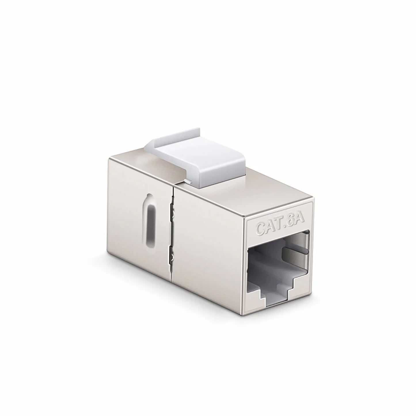 Cat6a Keystone RJ45 Coupler, Shielded, Female to Female Insert Inline Coupler (12pcs/Pack)
