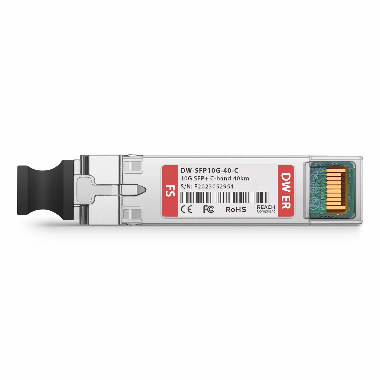 Cisco Compatible SFP+ 10G DWDM C-band Tunable 96Chs 50GHz 40km DOM Duplex LC/UPC SMF Optical Transceiver Module for Transmission