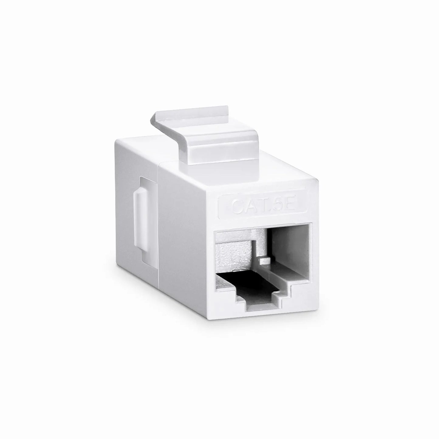 Cat5e Keystone RJ45 Coupler, Unshielded, Female to Female Insert Inline Coupler - White (12pcs/Pack)