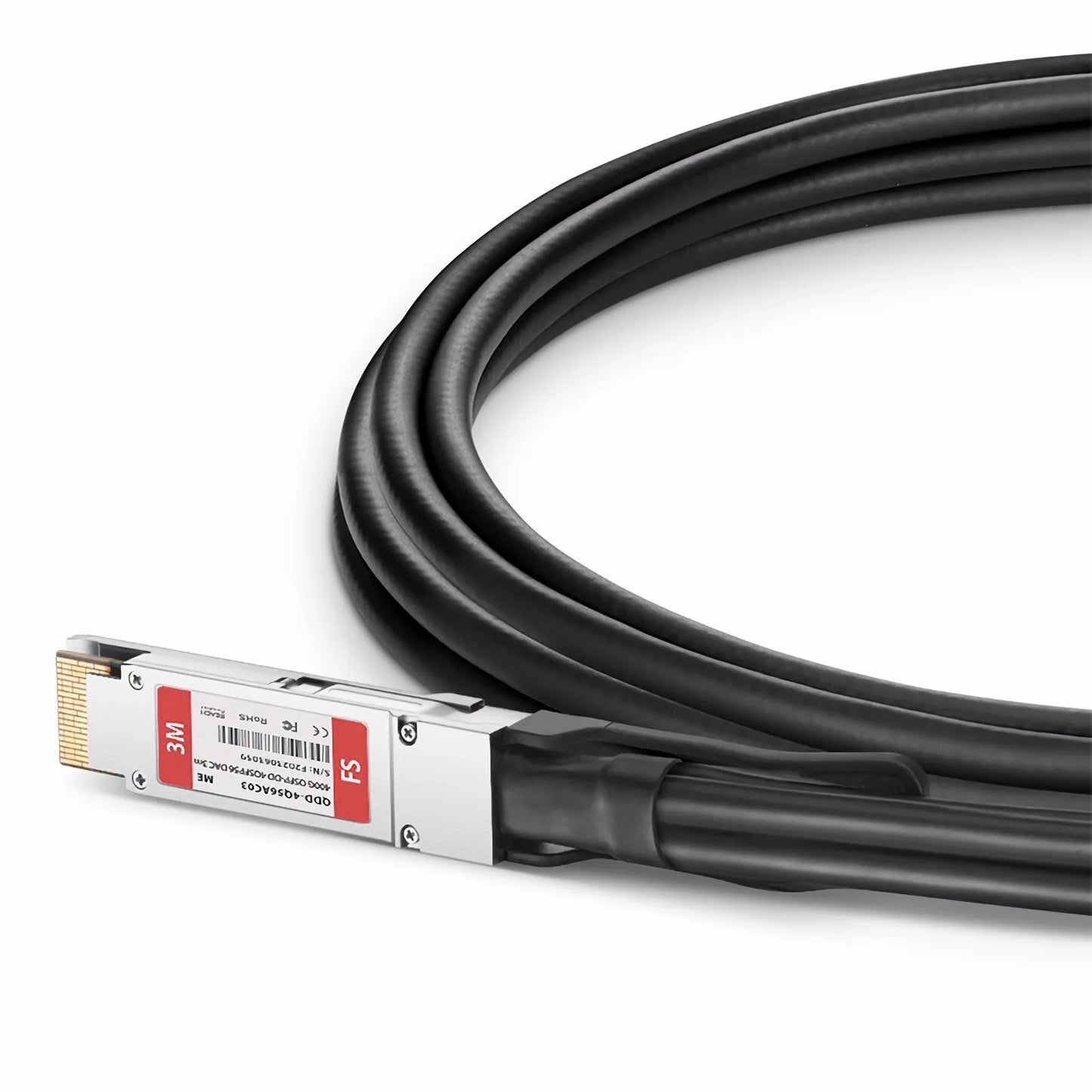 3m (10ft) Arista Networks Compatible 400G QSFP-DD 8 x 50G PAM4 to 4 x 100G QSFP56 2 x 50G PAM4 Active Direct Attach Copper Breakout Cable