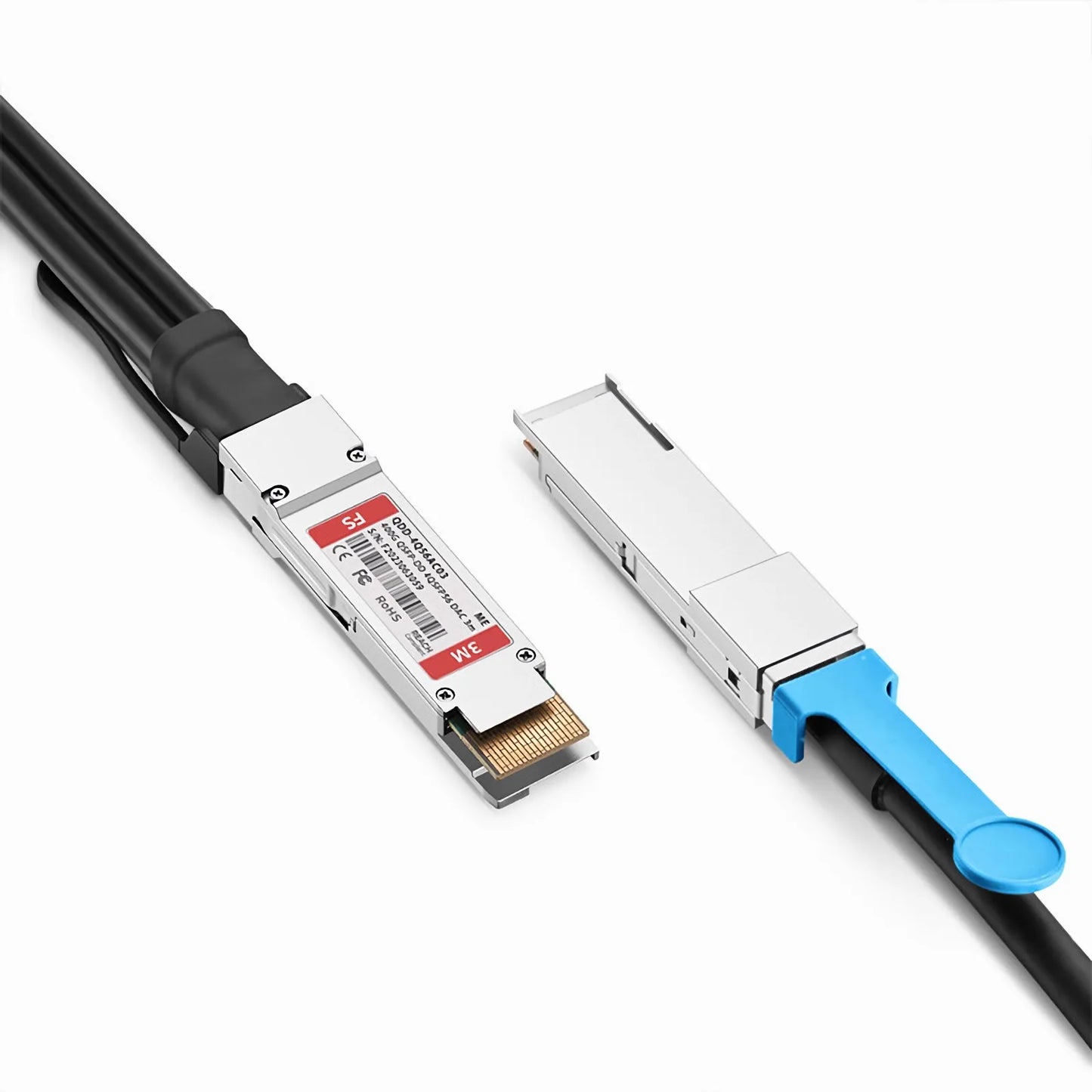 3m (10ft) Arista Networks Compatible 400G QSFP-DD 8 x 50G PAM4 to 4 x 100G QSFP56 2 x 50G PAM4 Active Direct Attach Copper Breakout Cable