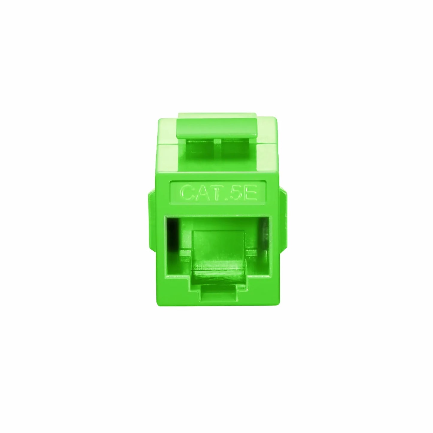 Cat5e Keystone RJ45 Coupler, Unshielded, Female to Female Insert Inline Coupler - Green (12pcs/Pack)
