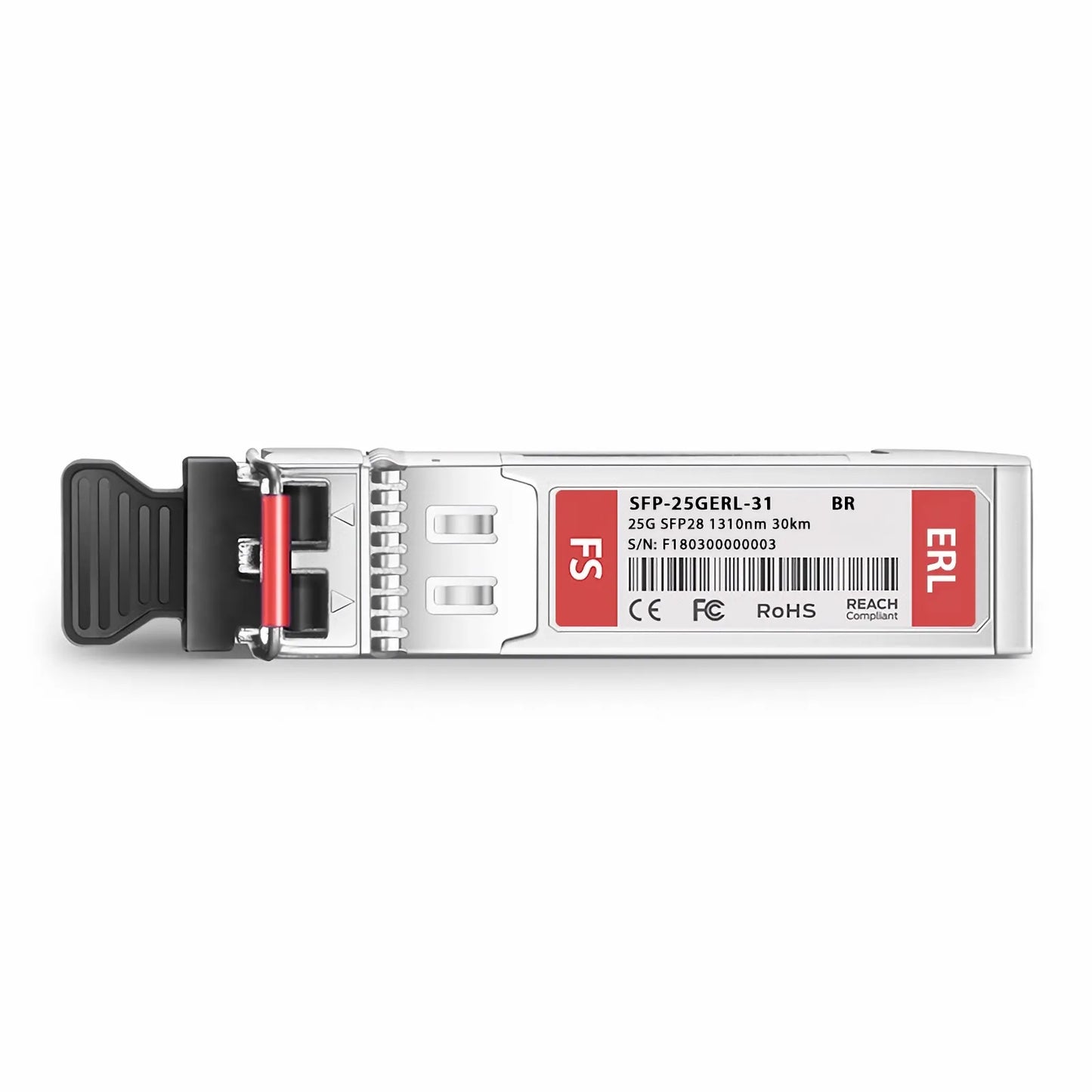 Brocade 25G-SFP28-ER Compatible 25GBASE-ER SFP28 1310nm 30km DOM Duplex LC/UPC SMF Optical Transceiver Module