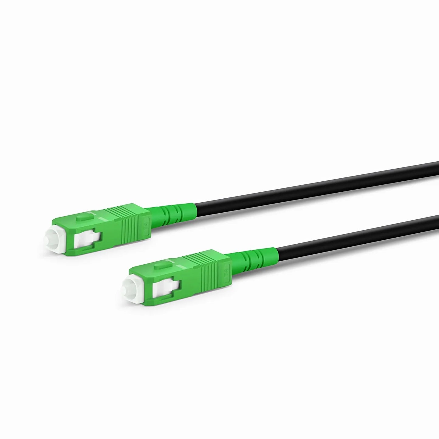 15m (49ft) Industrial Armored Fiber Patch Cable, SC APC to SC APC, Simplex, 1 Fiber, Single Mode (OS2), TPU