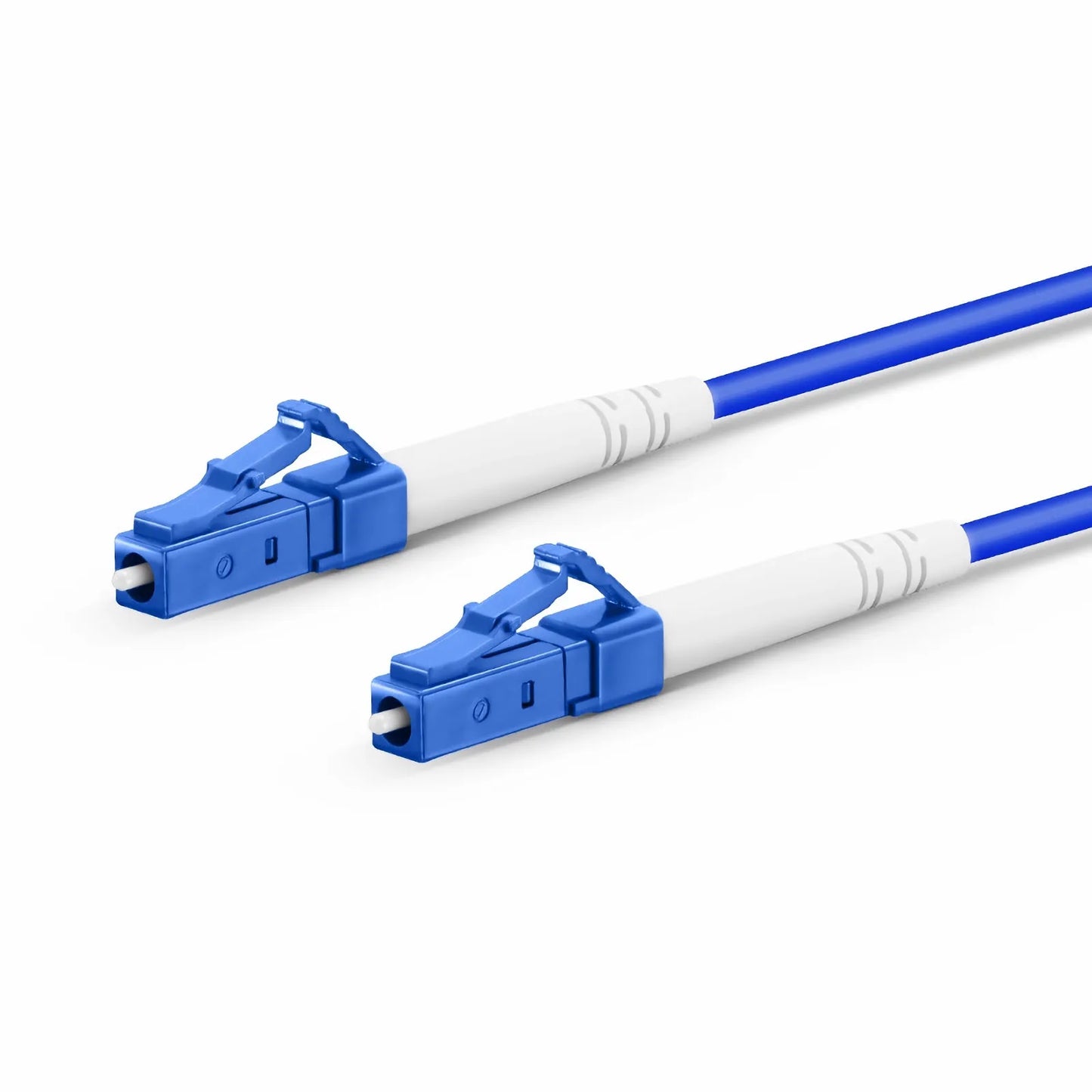 2m (7ft) Armored Fiber Patch Cable, 1 Fiber, LC UPC Simplex to LC UPC Simplex, Single Mode (OS2), Riser (OFCR), 3.0mm, Blue