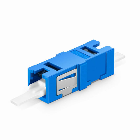 CS™/UPC to CS™/UPC Single Channel (2F) OS2 Single Mode Plastic Fiber Optic Adapter/Coupler without Flange