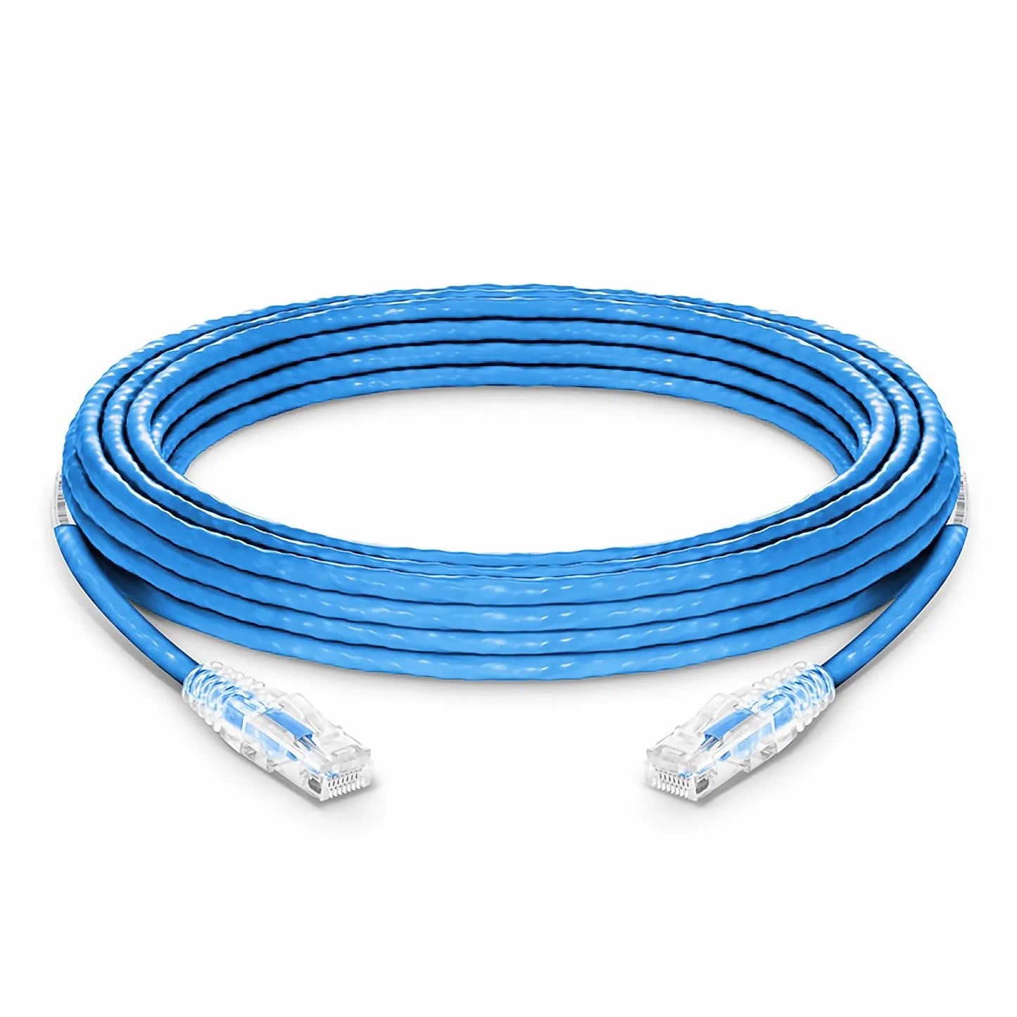 100ft (30.5m) Cat6a 23AWG Snagless Unshielded (U/UTP) PVC CMP Ethernet Network Patch Cable, Blue