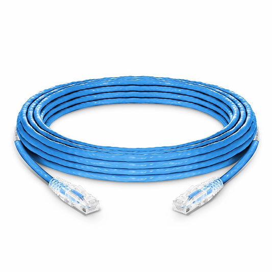100ft (30.5m) Cat6a 23AWG Snagless Unshielded (U/UTP) PVC CMP Ethernet Network Patch Cable, Blue
