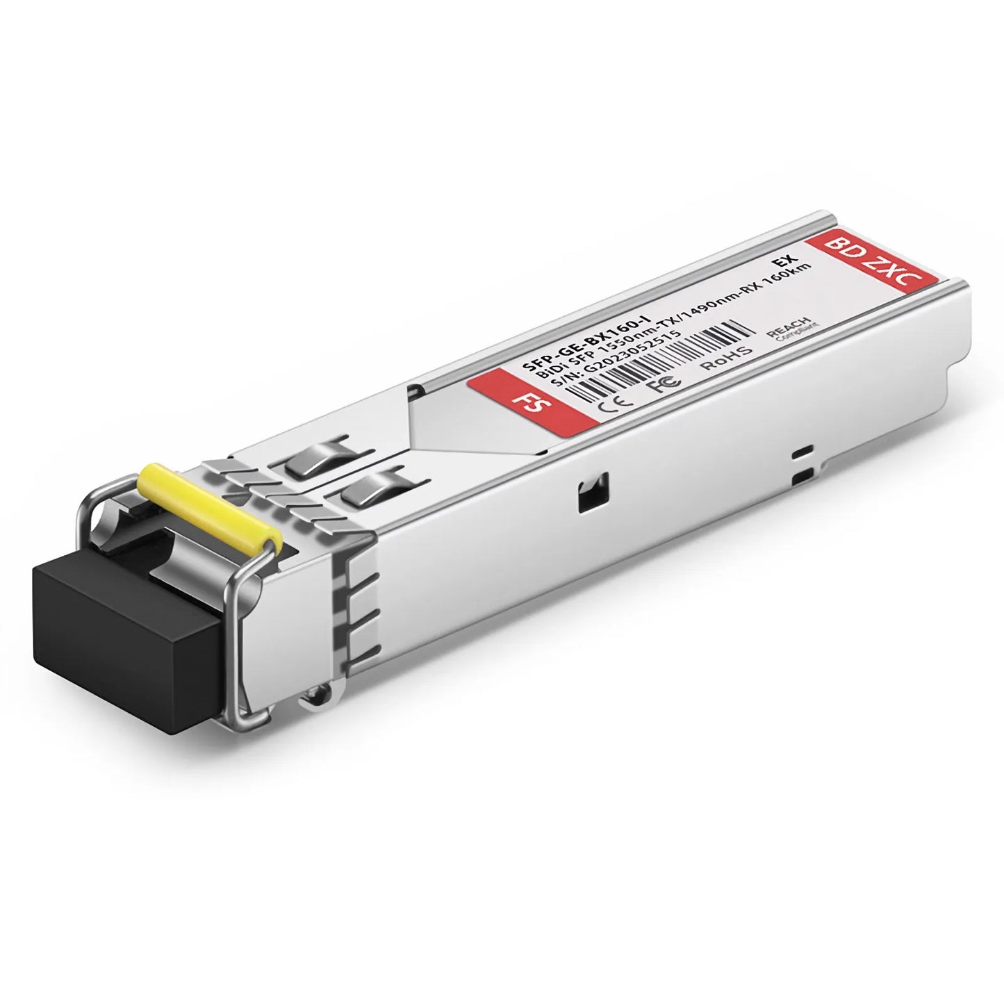 Extreme Compatible 1000BASE-BX-D SFP BiDi 1550nm-TX/1490nm-RX 160km DOM Simplex LC/UPC SMF Optical Transceiver Module (Industrial)