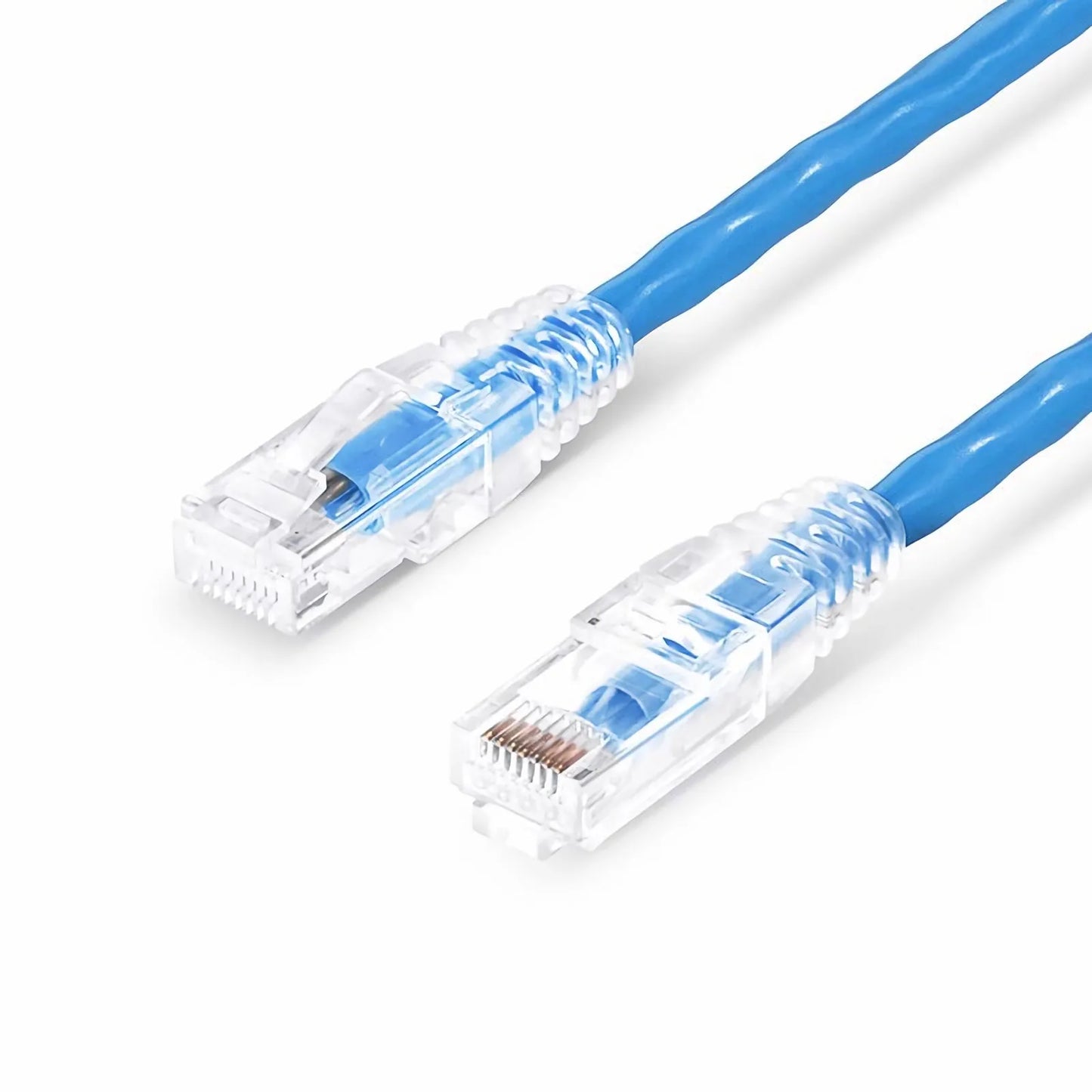 100ft (30.5m) Cat6a 23AWG Snagless Unshielded (U/UTP) PVC CMP Ethernet Network Patch Cable, Blue