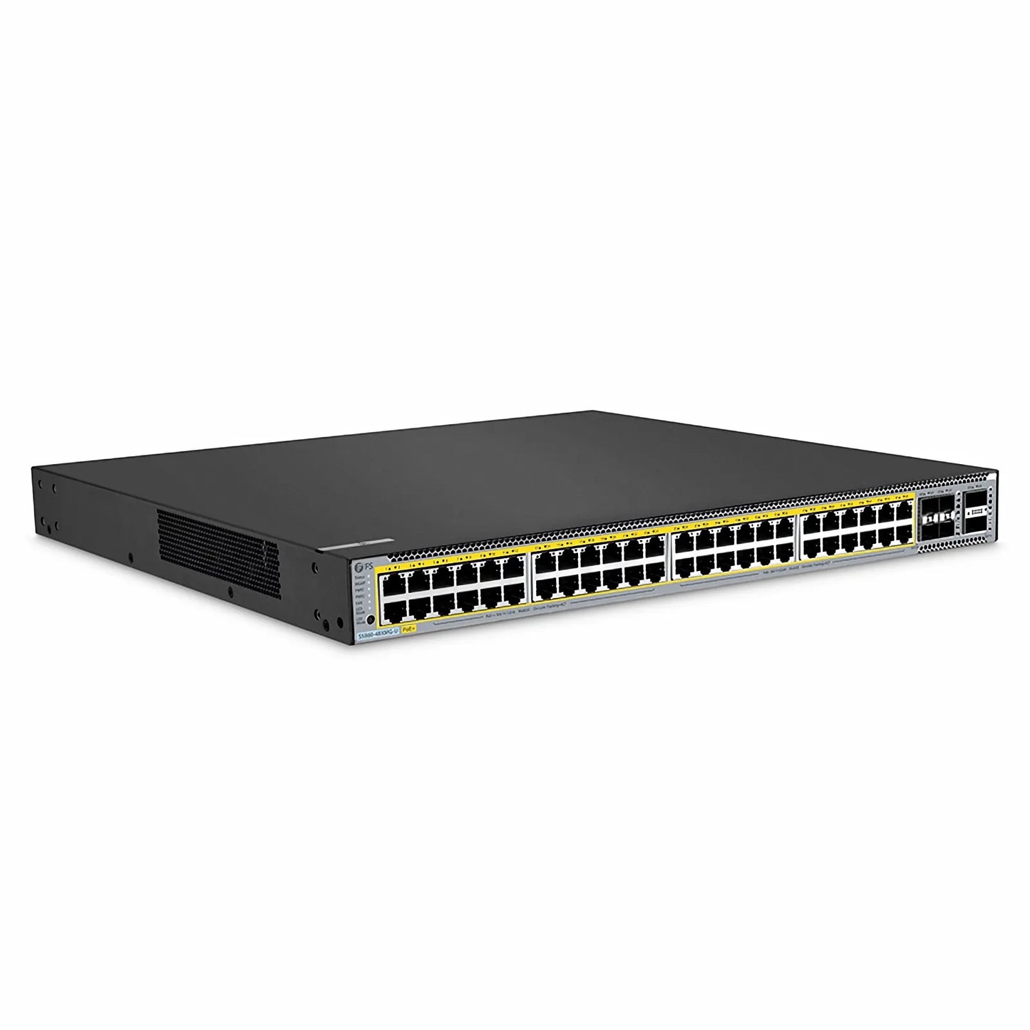 S5860-48XMG-U, 48-Port Ethernet L3 PoE++ Switch, 48 x 10GBASE-T/Multi-Gigabit Ports, 4 x 25Gb SFP28 Uplinks, with 2 x 40Gb QSFP+ Uplinks, PicOS®, Support MLAG & Perpetual PoE, Broadcom Chip