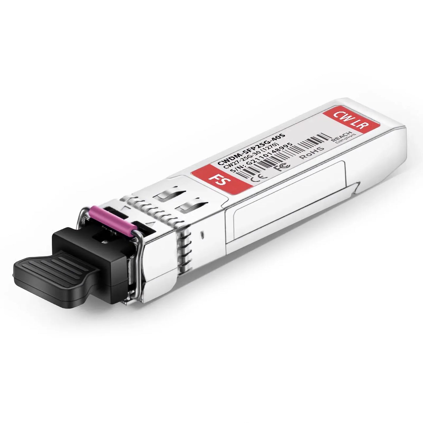 Cisco CWDM-SFP25G-1270-30 Compatible SFP28 25G CWDM 1270nm 30km DOM Duplex LC/UPC SMF Optical Transceiver Module for Transmission