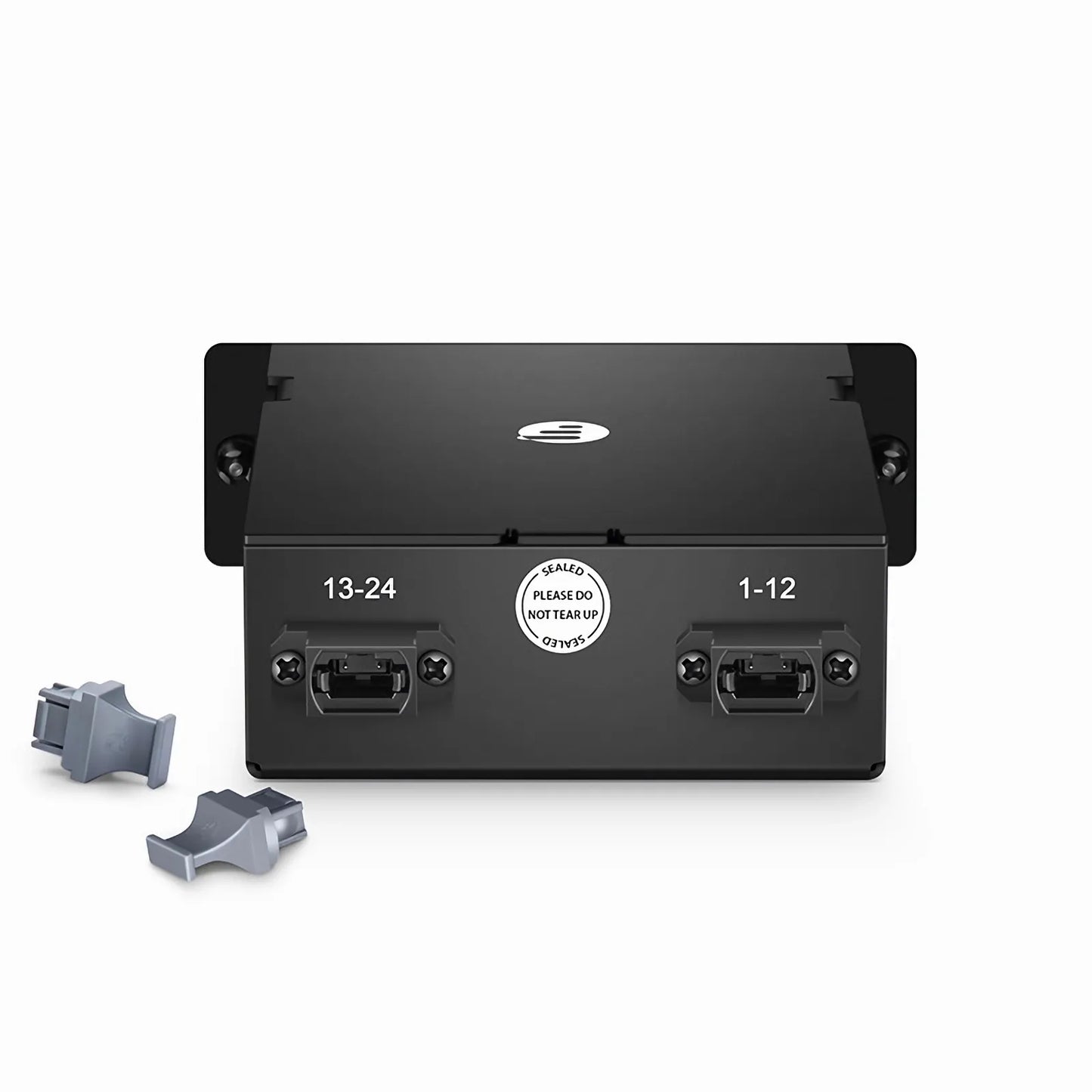 FHD™ MTP®-LC Cassette, OM4 Multimode, Universal, 24 Fibers, 2 x MTP®-12 (Male) to 12 x LC Duplex (Aqua), 0.35dB Max.