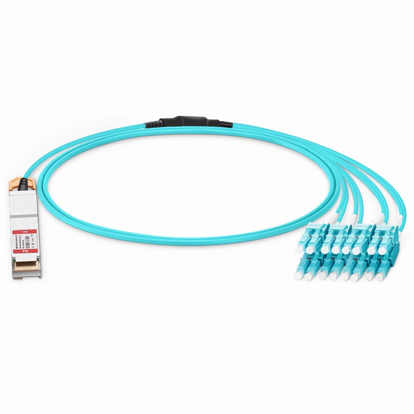 1m (3ft) Generic Compatible 200G QSFP-DD 8 x 25G NRZ to 8 x 25G LC Duplex Active Optical Breakout Cable