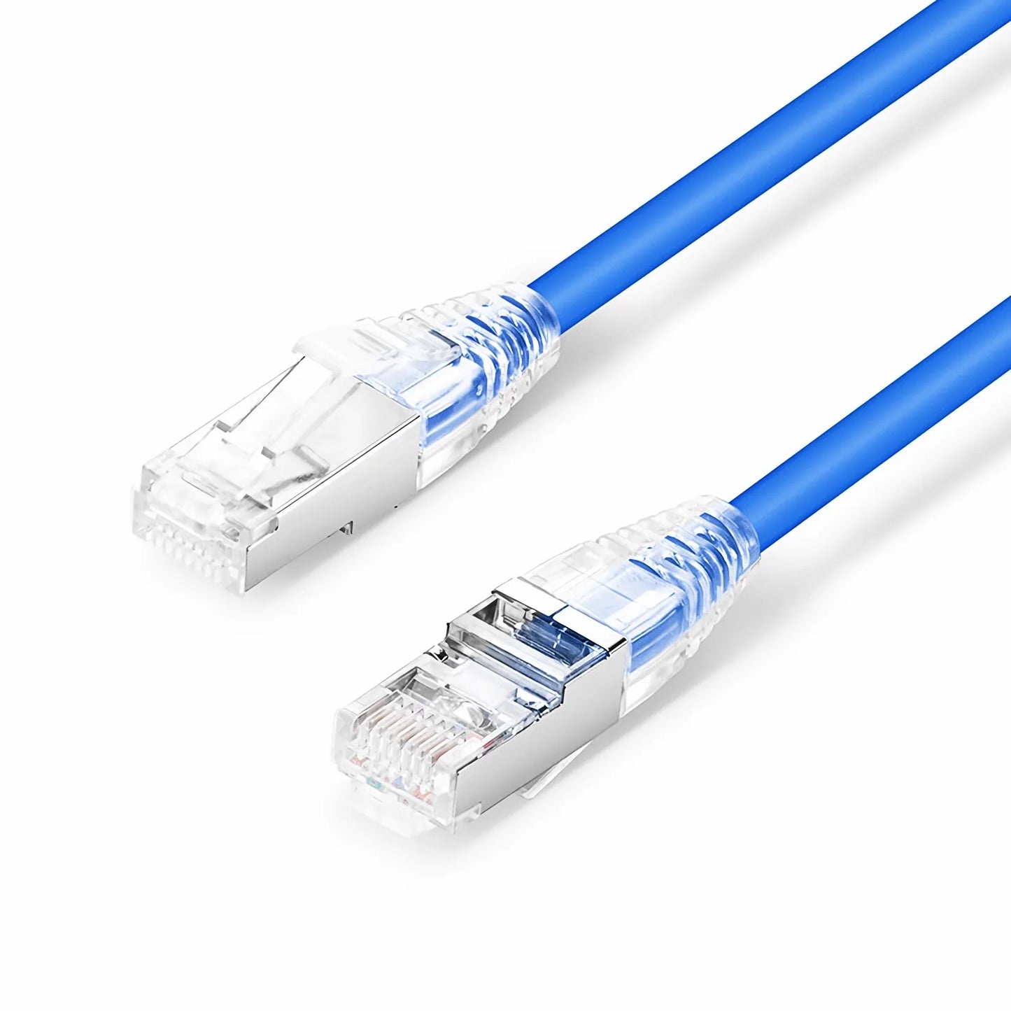 10ft (3m) Cat6 26AWG Snagless Shielded (S/FTP) LSZH Ethernet Network Patch Cable, Blue