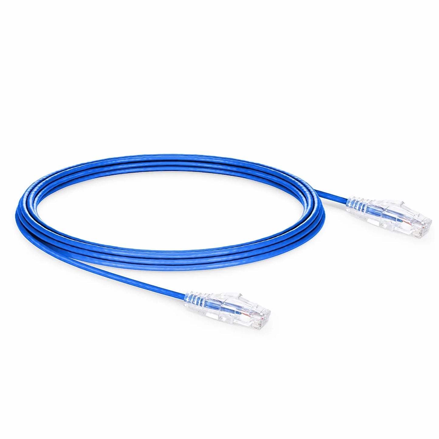 18ft (5.5m) Cat6 28AWG Snagless Unshielded (U/UTP) PVC CM Small Diameter High-Flex Ethernet Network Patch Cable, Blue