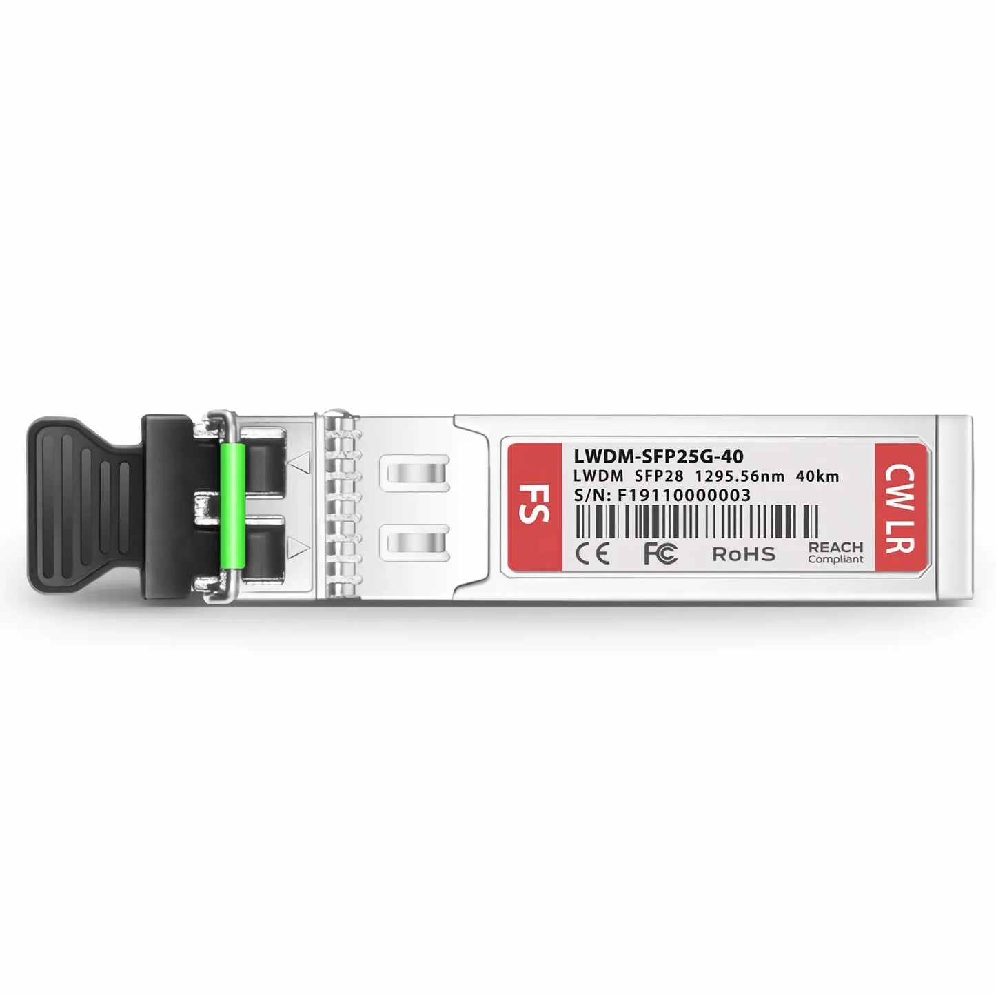 Cisco LWDM-SFP25G-95.56 Compatible SFP28 25G LWDM 1295.56nm 40km DOM Duplex LC/UPC SMF Optical Transceiver Module for Transmission
