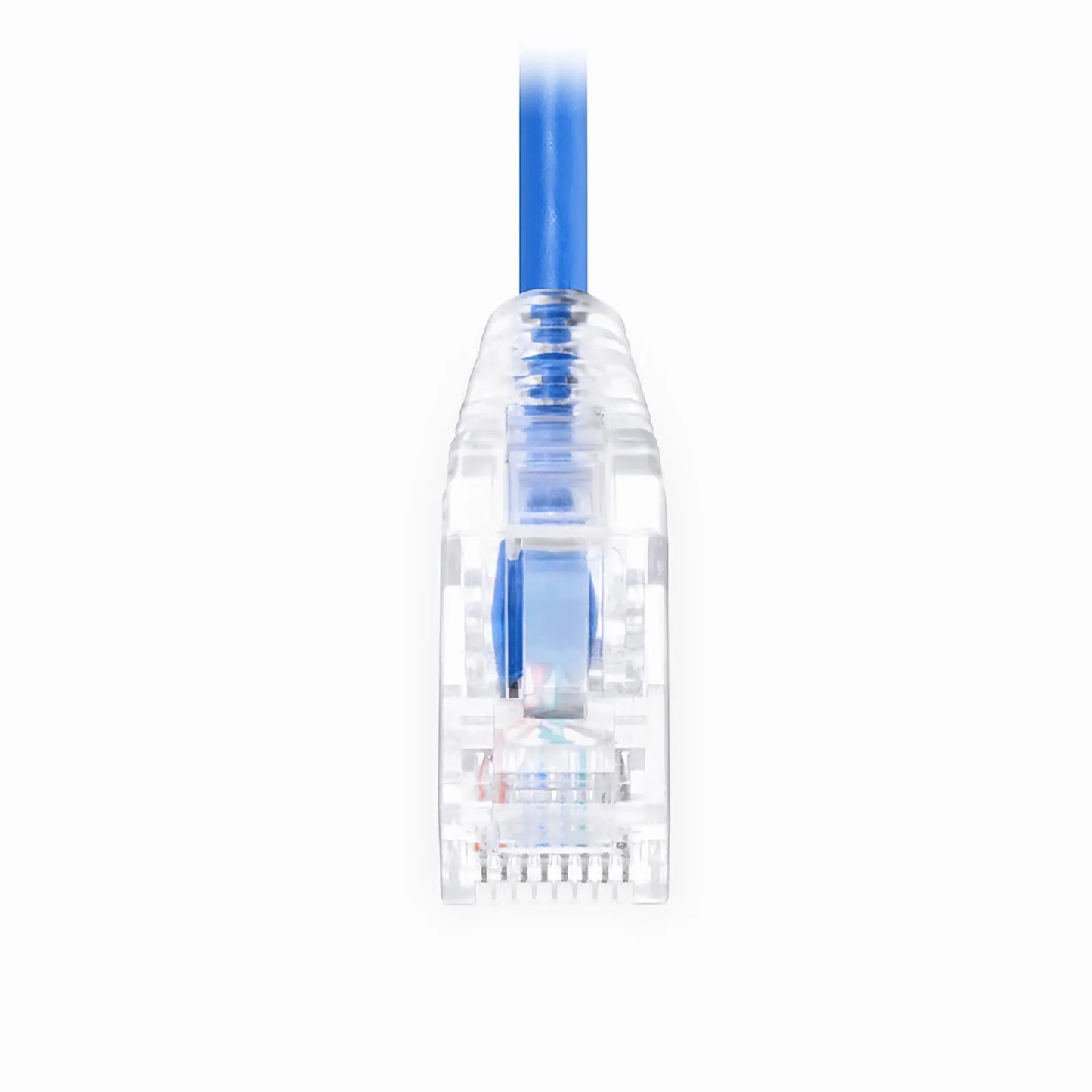 1.5ft (0.5m) Cat6 28AWG Snagless Unshielded (U/UTP) PVC CM Small Diameter High-Flex Ethernet Network Patch Cable, Blue