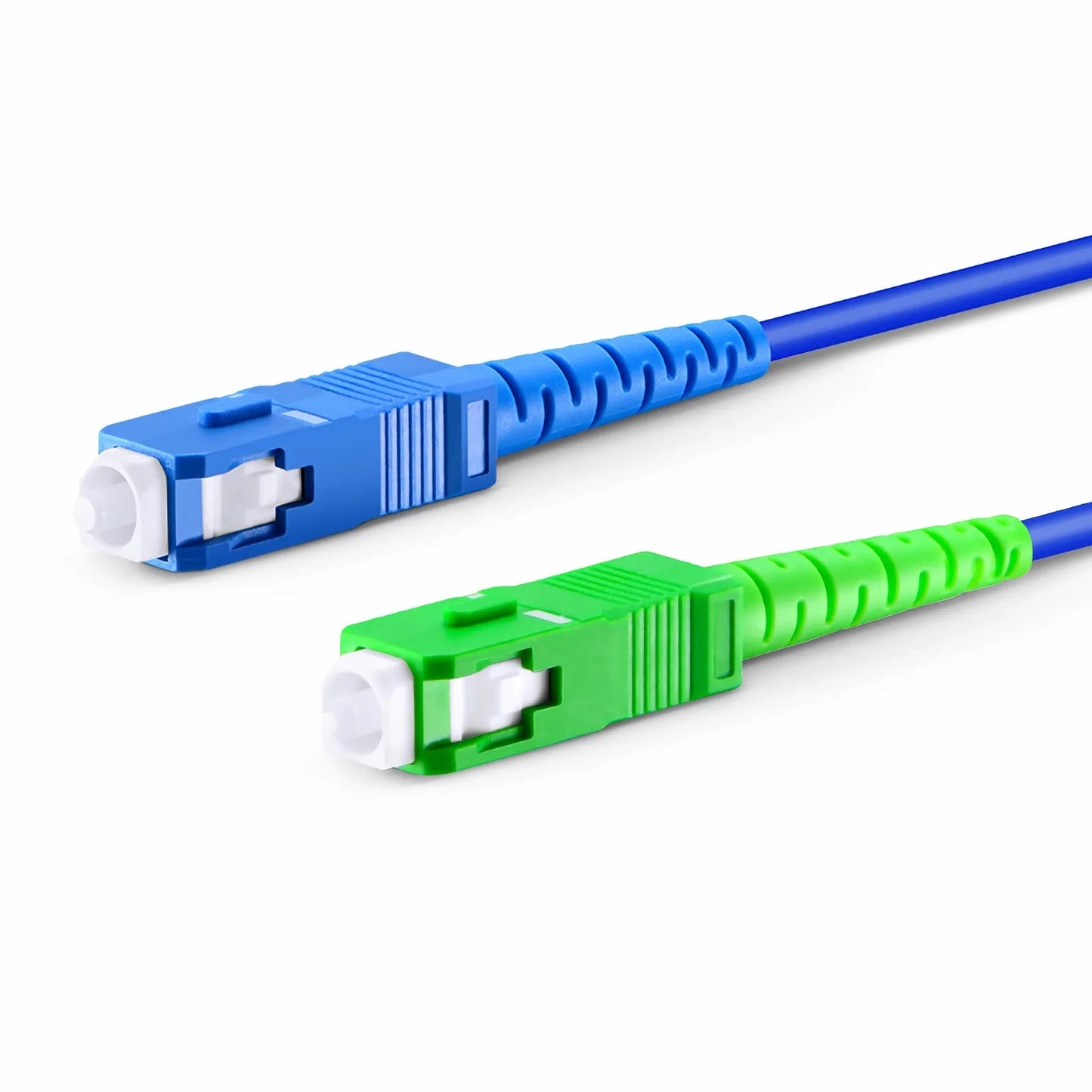 5m (16ft) Armored Fiber Patch Cable, 1 Fiber, SC UPC Simplex to SC APC Simplex, Single Mode (OS2), Riser (OFCR), 3.0mm, Blue