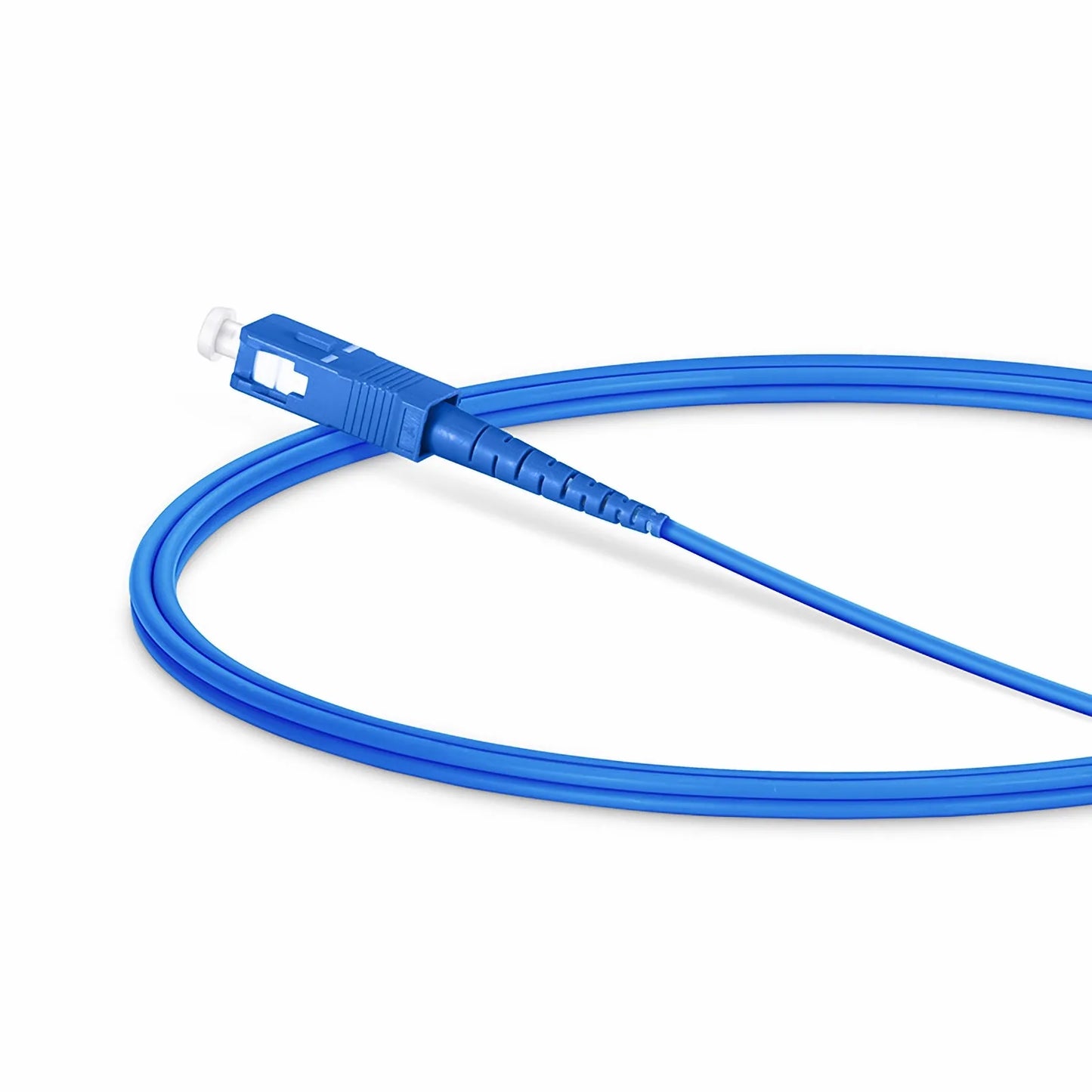 1m (3ft) Armored Fiber Patch Cable, 1 Fiber, SC UPC Simplex to SC UPC Simplex, Single Mode (OS2), Riser (OFCR), 3.0mm, Blue