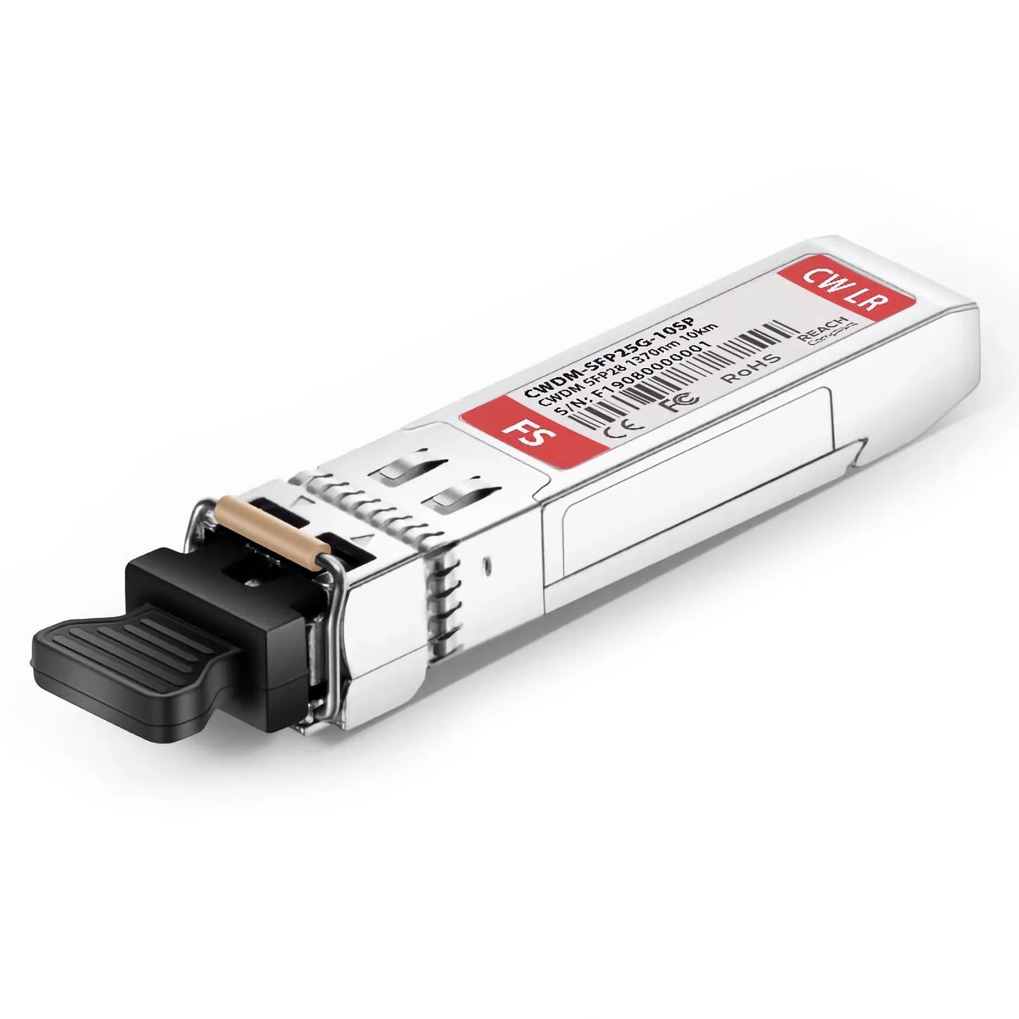 Cisco CWDM-SFP25G-1370-10 Compatible SFP28 25G CWDM 1370nm 10km DOM Duplex LC/UPC SMF Optical Transceiver Module for Transmission