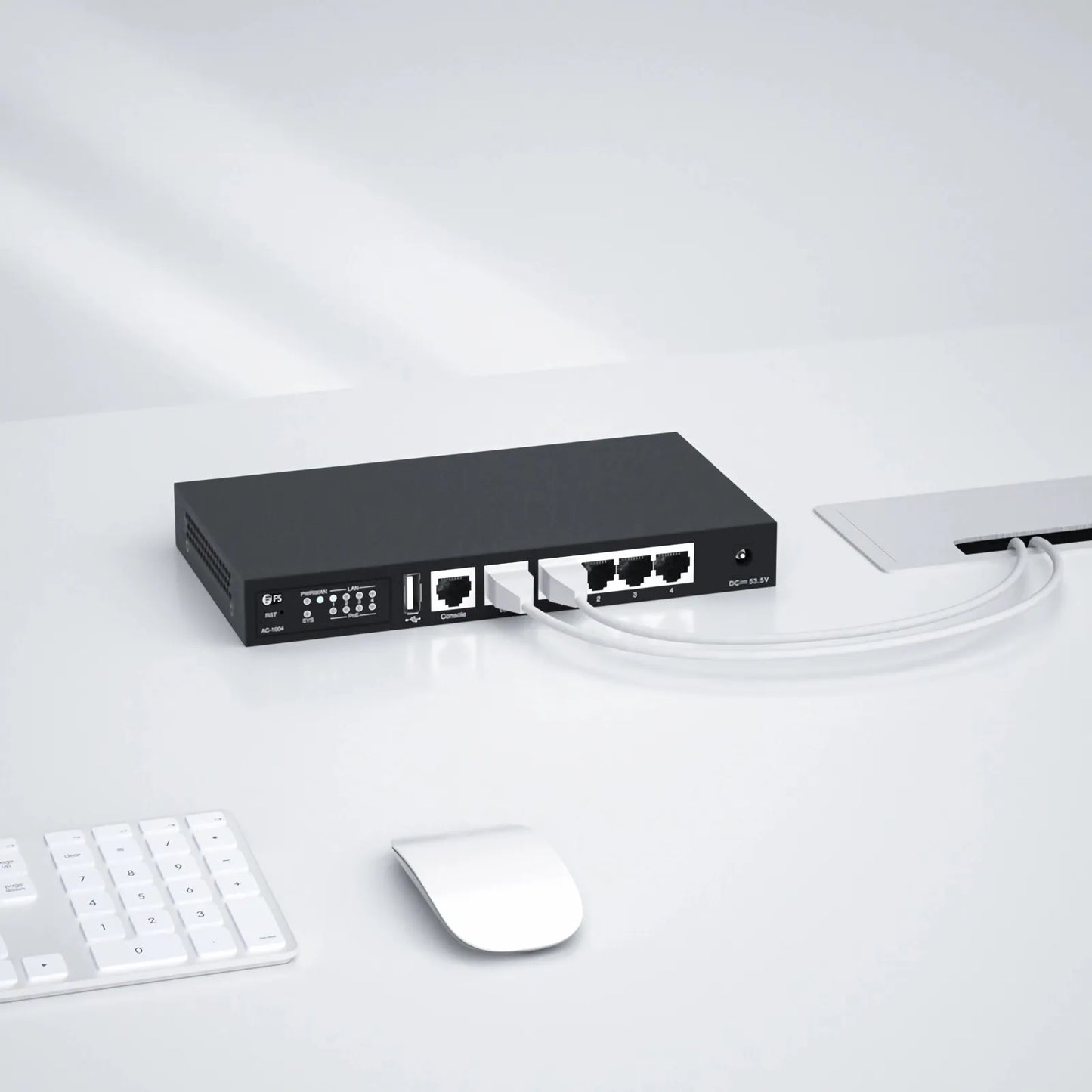 AC-1004, 802.11ax Wireless LAN Controller with 5 Gigabit Ethernet Ports, Seamless Wi-Fi Roaming, Manage up to 64 Wi-Fi 6 APs