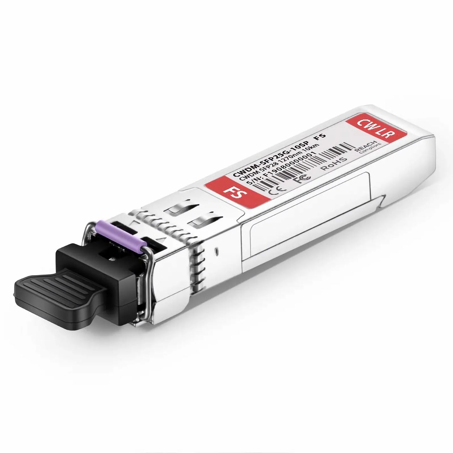SFP28 25G CWDM 1270nm 10km DOM Duplex LC/UPC SMF Optical Transceiver Module for Transmission for FS Switches