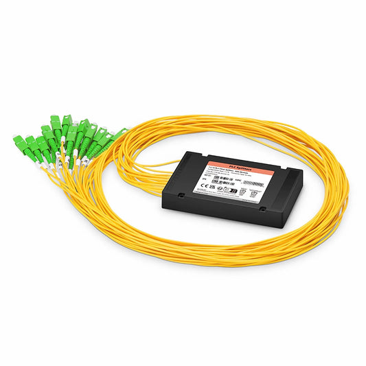 1 x 16 PLC Fiber Splitter, Splice/Pigtailed ABS Module, 2.0mm, SC/APC, Singlemode