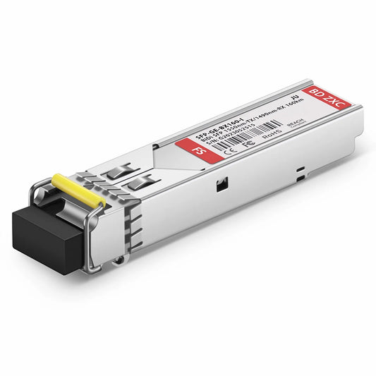 Juniper Networks Compatible 1000BASE-BX-D SFP BiDi 1550nm-TX/1490nm-RX 160km DOM Simplex LC/UPC SMF Optical Transceiver Module (Industrial)