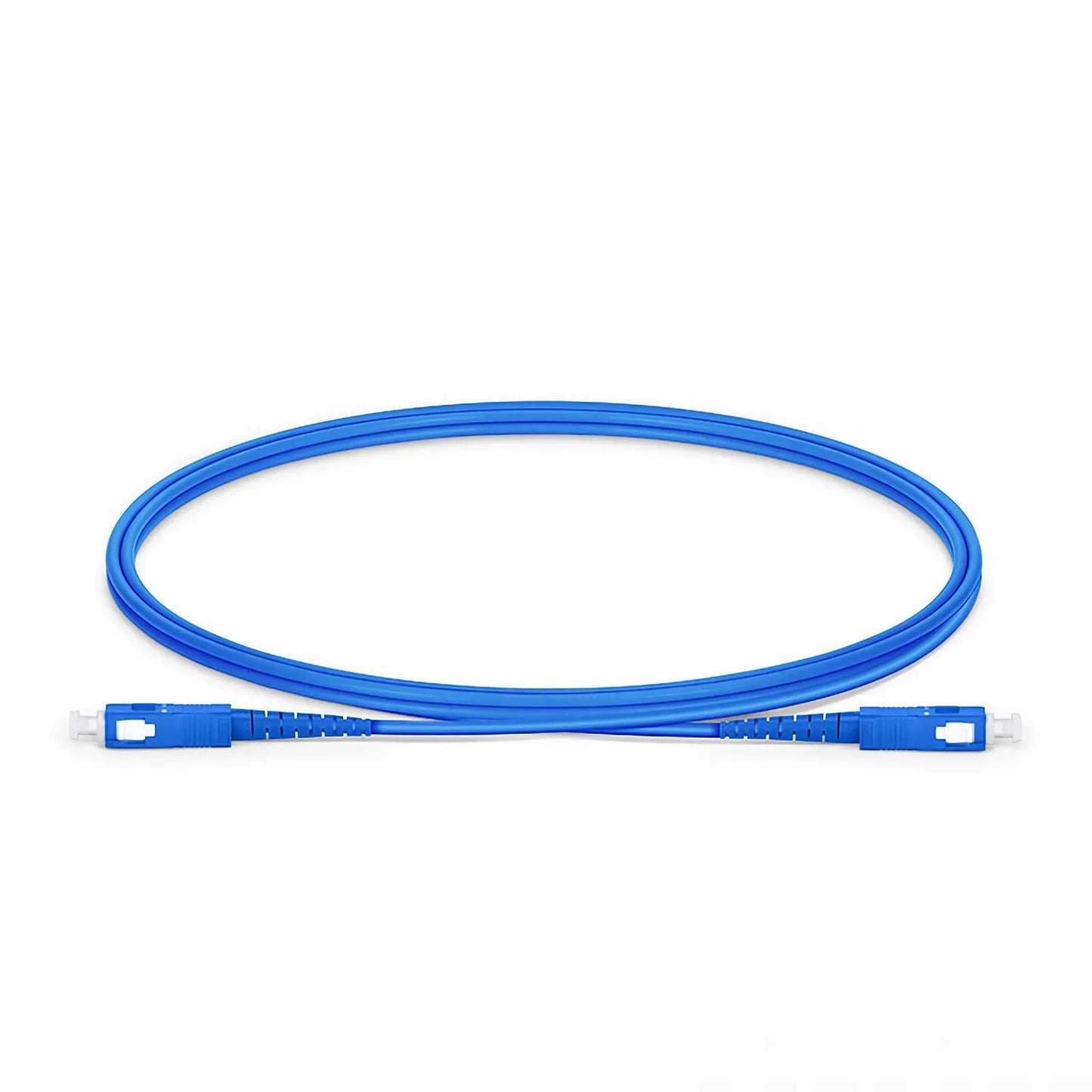 1m (3ft) Armored Fiber Patch Cable, 1 Fiber, SC UPC Simplex to SC UPC Simplex, Single Mode (OS2), Riser (OFCR), 3.0mm, Blue