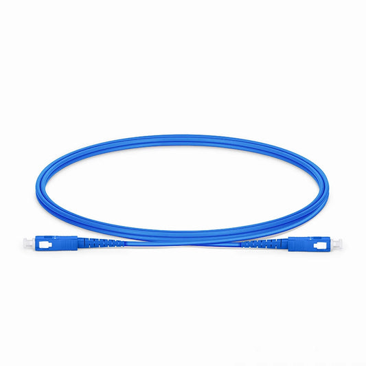 1m (3ft) Armored Fiber Patch Cable, 1 Fiber, SC UPC Simplex to SC UPC Simplex, Single Mode (OS2), Riser (OFCR), 3.0mm, Blue