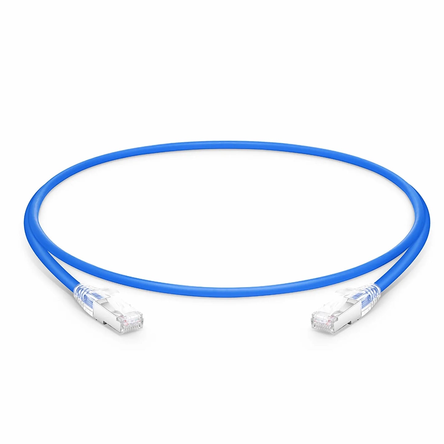 1ft (0.3m) Cat6 26AWG Snagless Shielded (S/FTP) LSZH Ethernet Network Patch Cable, Blue