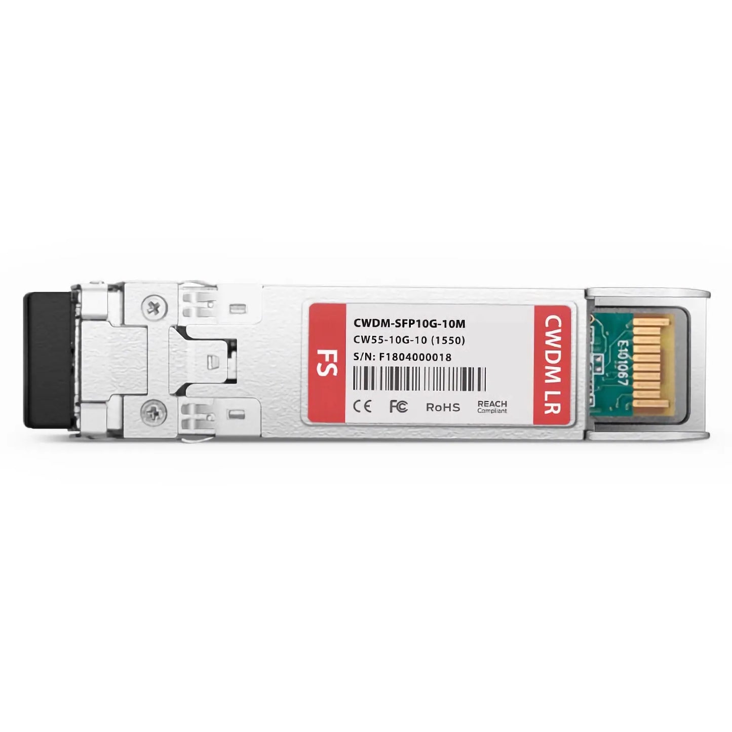 Cisco CWDM-SFP10G-1550-10 Compatible SFP+ 10G CWDM 1550nm 10km DOM Duplex LC/UPC SMF Optical Transceiver Module for Transmission