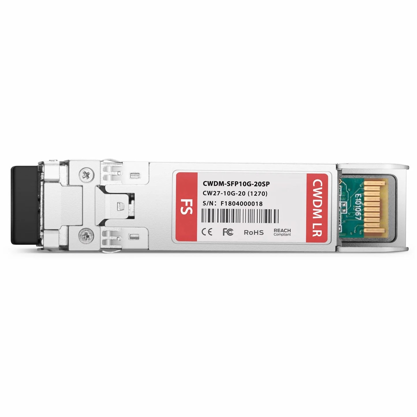 Cisco CWDM-SFP10G-1270-20 Compatible SFP+ 10G CWDM 1270nm 20km DOM Duplex LC/UPC SMF Optical Transceiver Module for Transmission