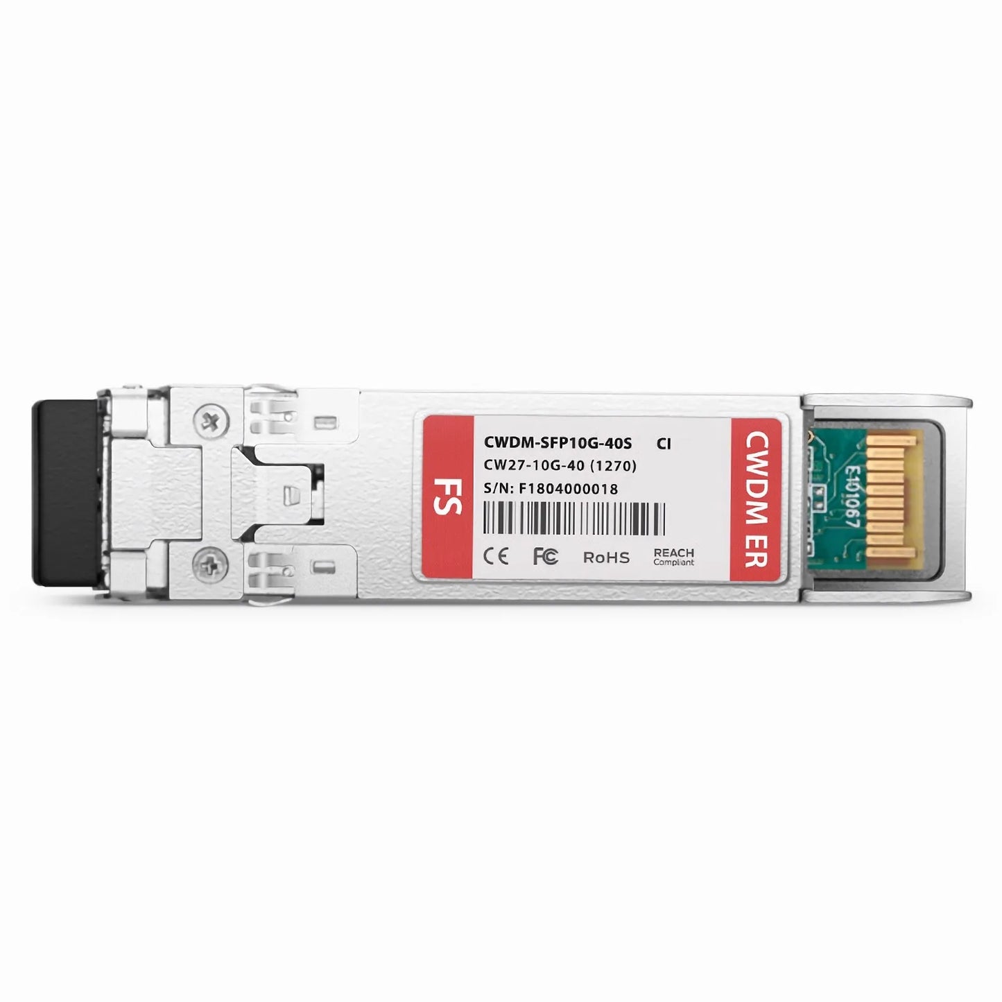 Ciena CWDM-SFP10G-1270 Compatible SFP+ 10G CWDM 1270nm 40km DOM Duplex LC/UPC SMF Optical Transceiver Module for Transmission