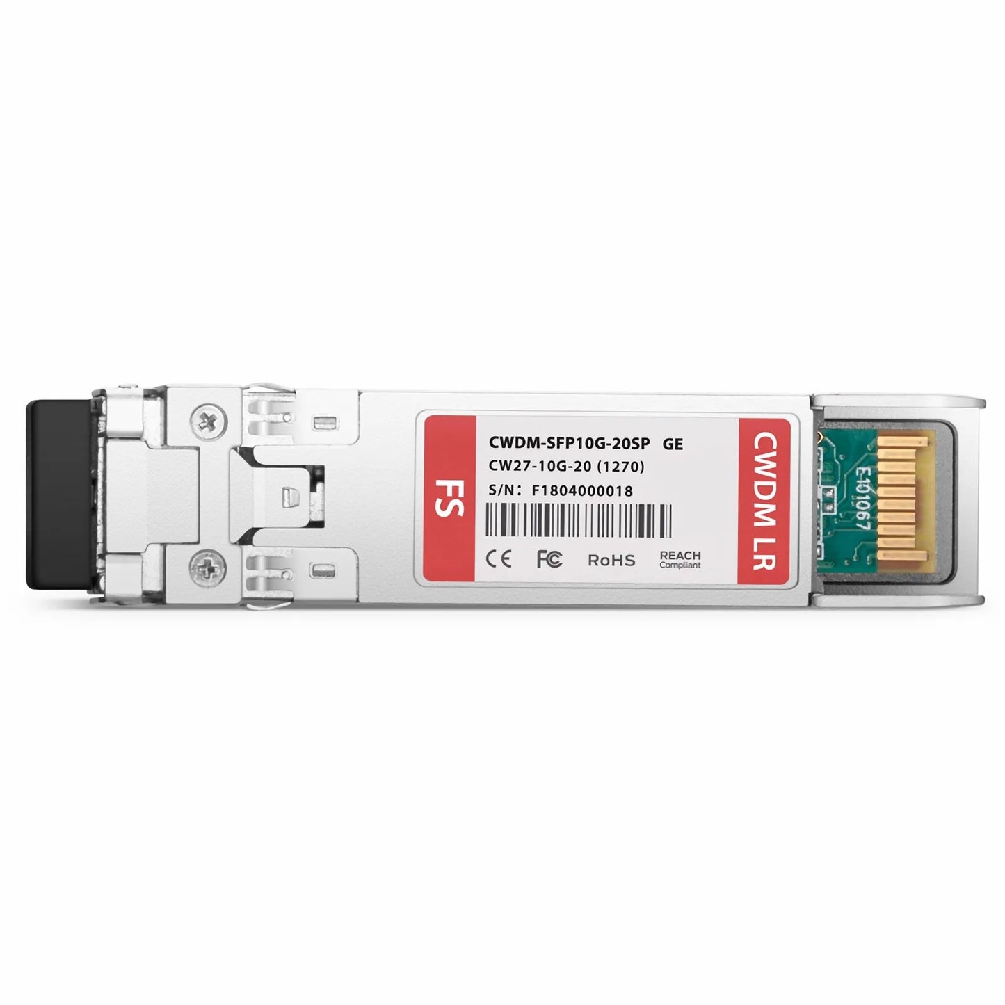 Generic Compatible SFP+ 10G CWDM 1270nm 20km DOM Duplex LC/UPC SMF Optical Transceiver Module for Transmission