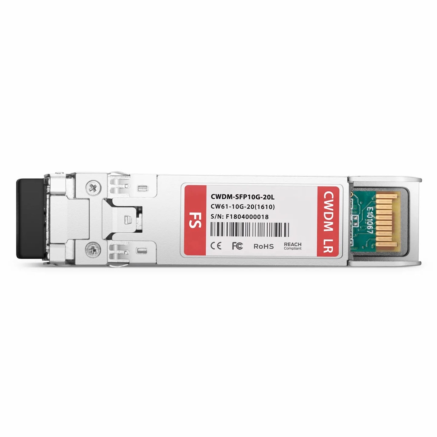 Cisco CWDM-SFP10G-1610-20 Compatible SFP+ 10G CWDM 1610nm 20km DOM Duplex LC/UPC SMF Optical Transceiver Module for Transmission